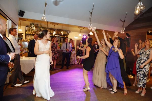 Late-night dancefloor celebrations at the Dromana reception