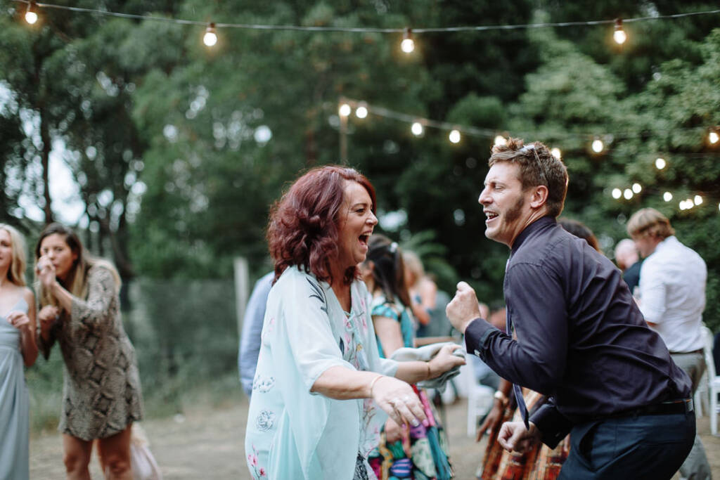 Guests dance together at Strathvea Guesthouse.