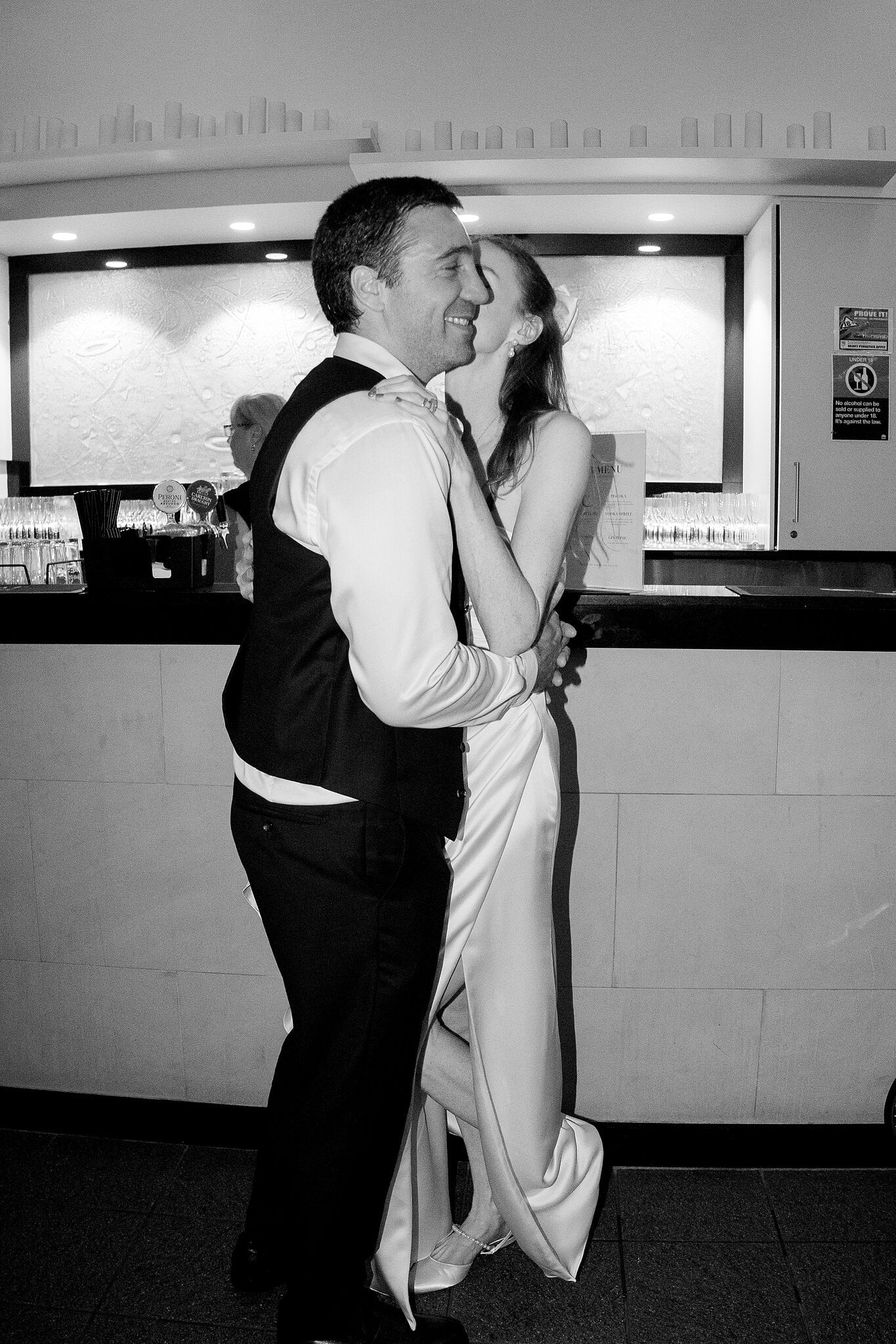 A slow, cheek-to-cheek dance beside the bar at Horizons South Maroubra.